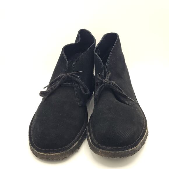 Clarks Desert Chukka Boot, Black Suede men's size 11 - Picture 7 of 10
